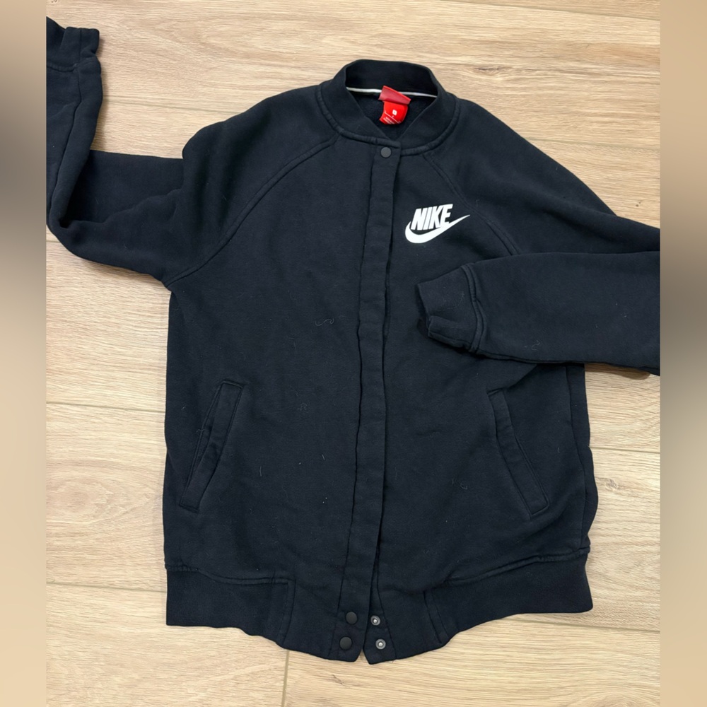 Nike Black/White Bomber Style Jacket